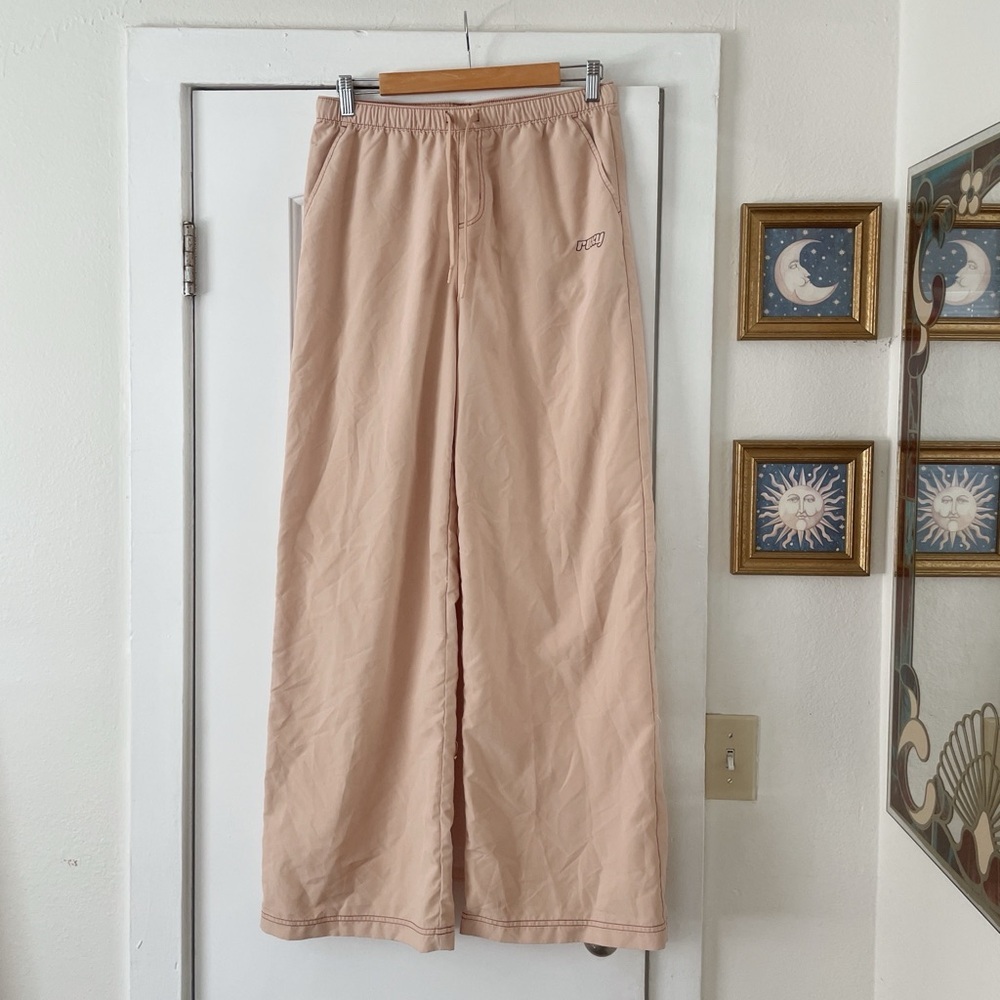 Roxy Women's Active Collection Elastic Waist Sport Pants in Toasted Almond Sz M